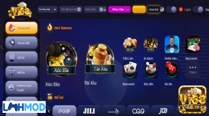 Kho game cực chất tại web cược Vi68 Fun