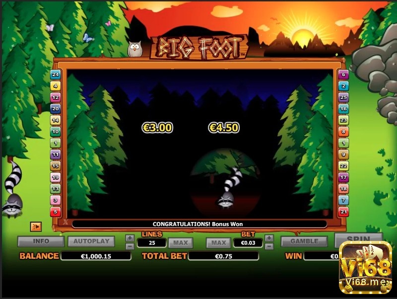 Chỉ cần chạm vào cặp mắt xuất hiện trong khu rừng và nhận thưởng trong BigFoot