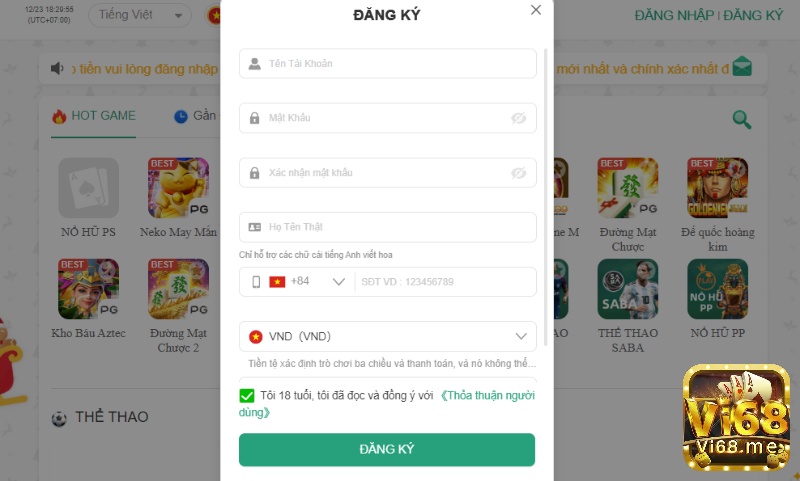 Đăng ký tài khoản tham gia tại Bắn cá 77