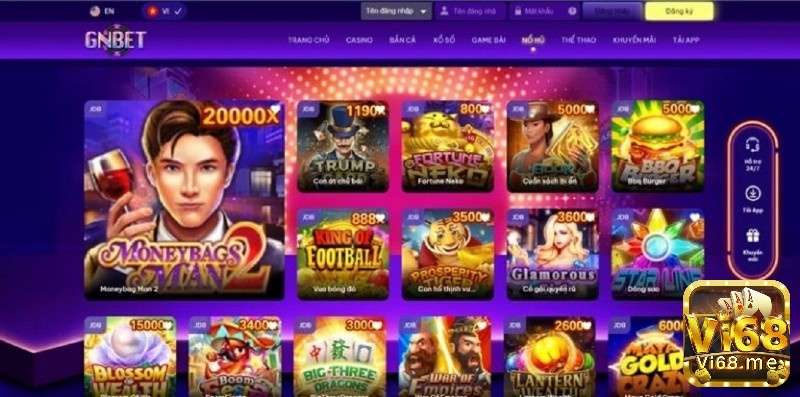 Kho game gnbet có những trò chơi hấp dẫn nào?