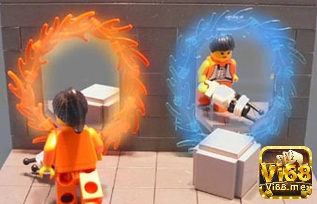 Giao diện Portal 2 chế độ hai người – một trong những game 2 người online trí tuệ nổi bật