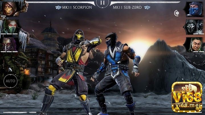 Giao diện trận đấu trong Mortal Kombat 11 – tiêu biểu cho dòng game đối kháng 2 người gay cấn