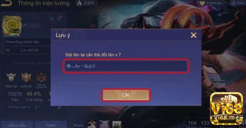 Cùng vi68 tìm hiểu những cái tên hay trong game nhé!