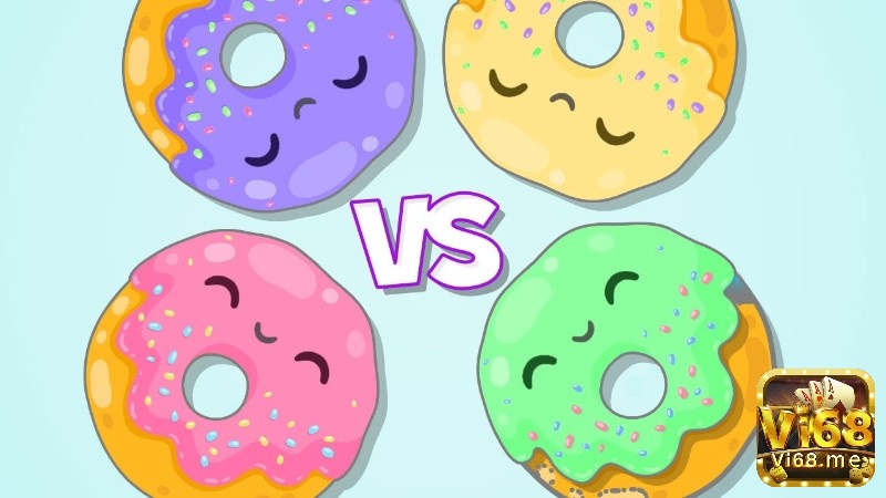 Trò chơi Donut vs Donut mang đến những cuộc chiến vui nhộn giữa các chiếc bánh donut